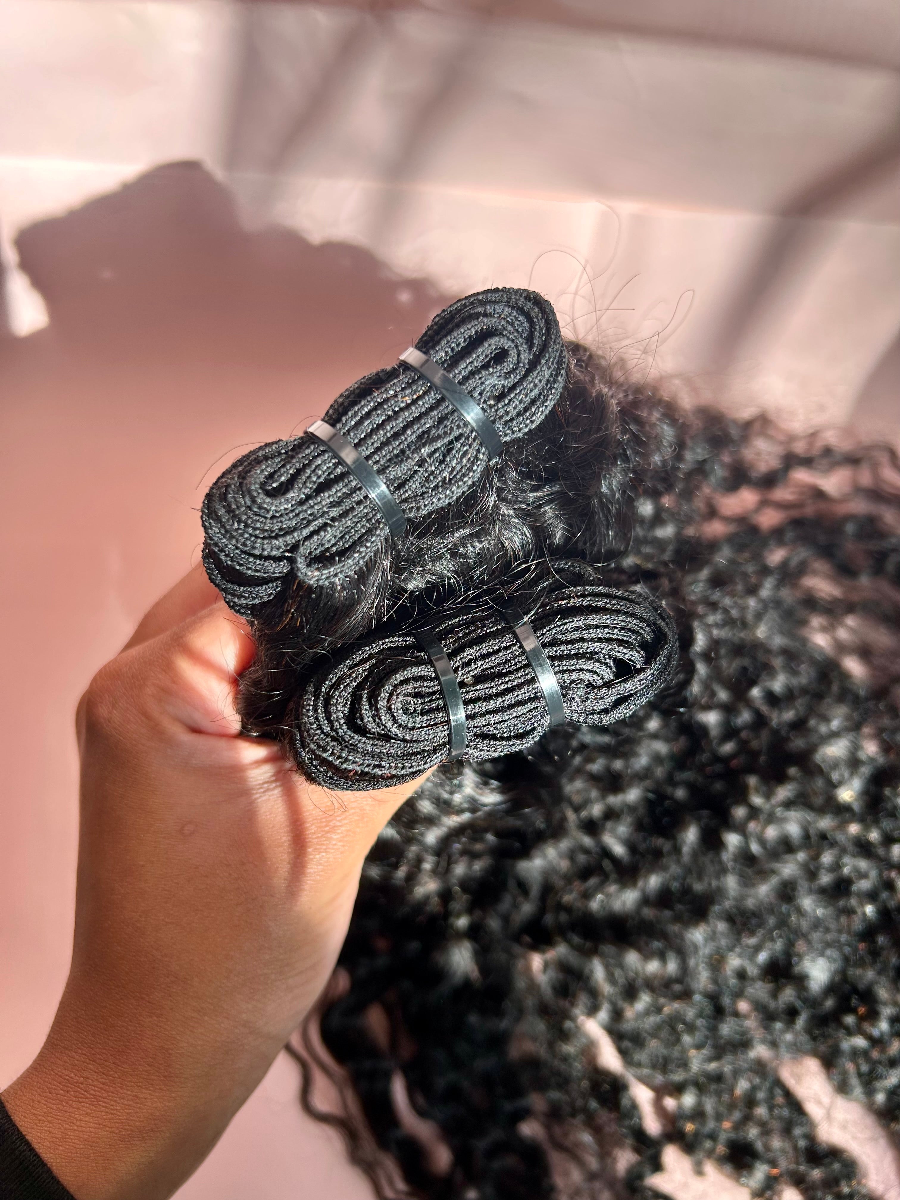 Burmese human hair bundles